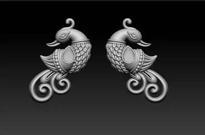 peacock 3D print model 3D print model