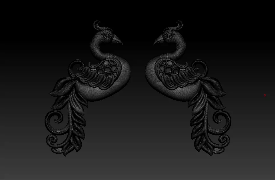 peacock 3D print model Free 3D print model_20