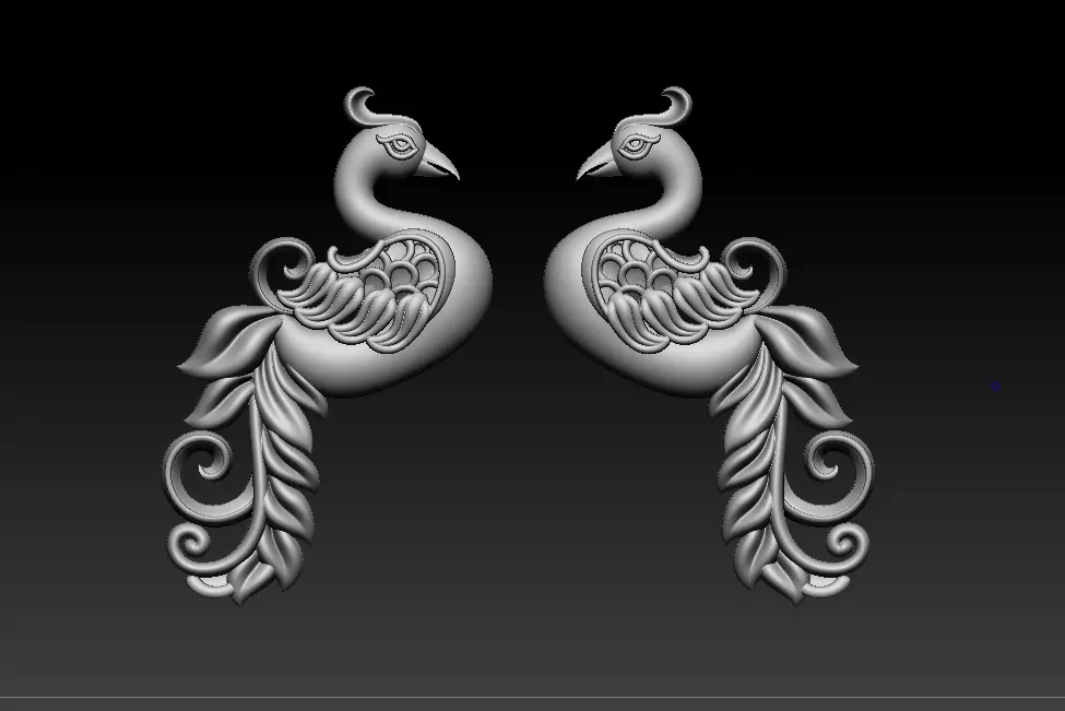 peacock 3D print model Free 3D print model_12