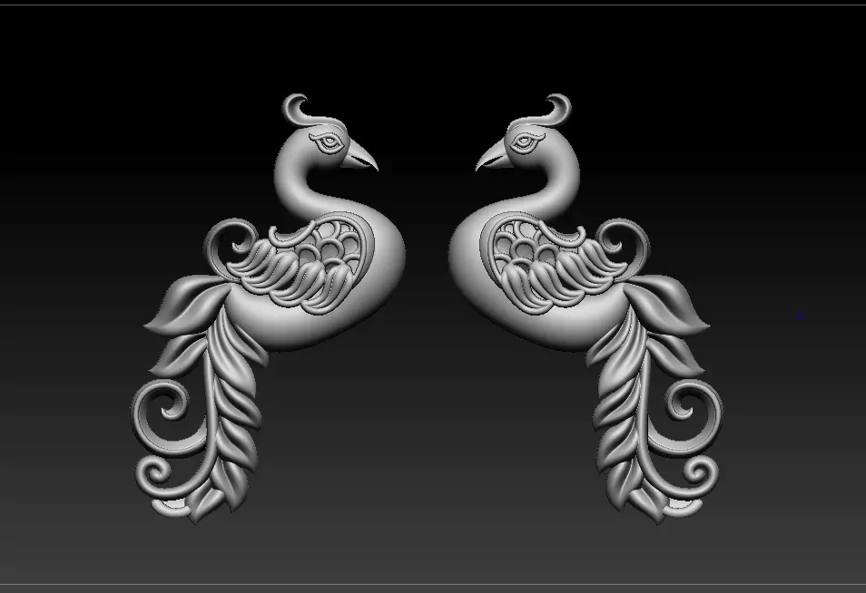 peacock 3D print model Free 3D print model_0