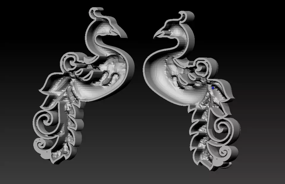 peacock 3D print model Free 3D print model_4