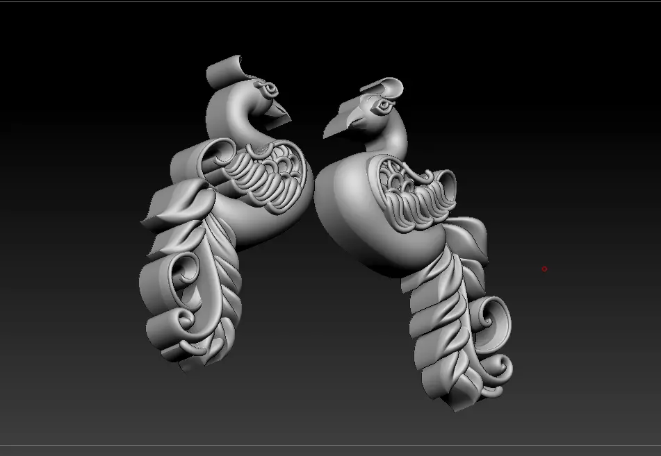 peacock 3D print model Free 3D print model_1