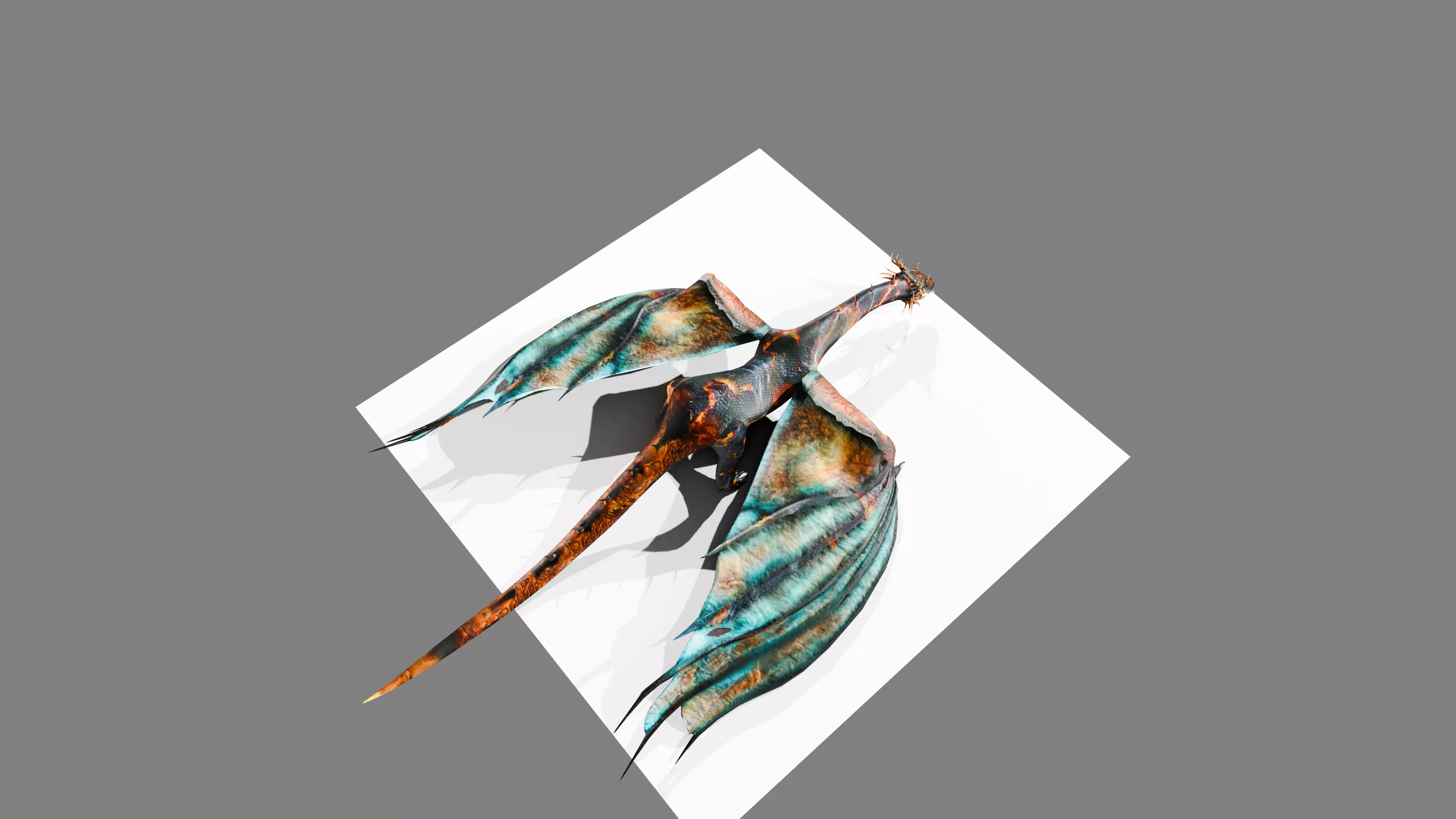 Dragon Low-poly 3D model_6