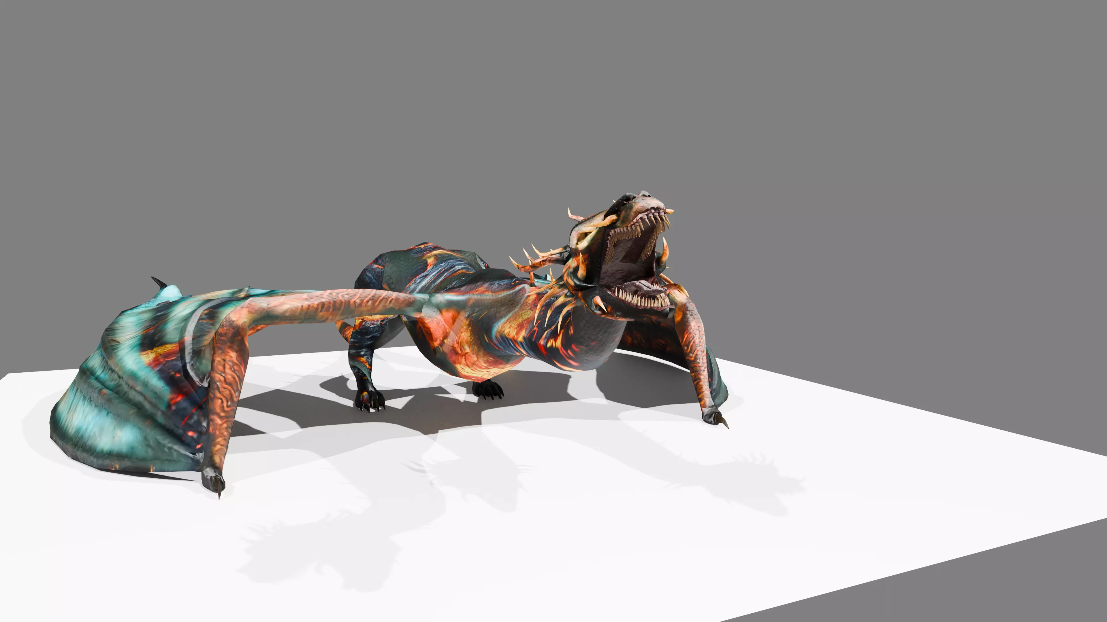 Dragon Low-poly 3D model_4