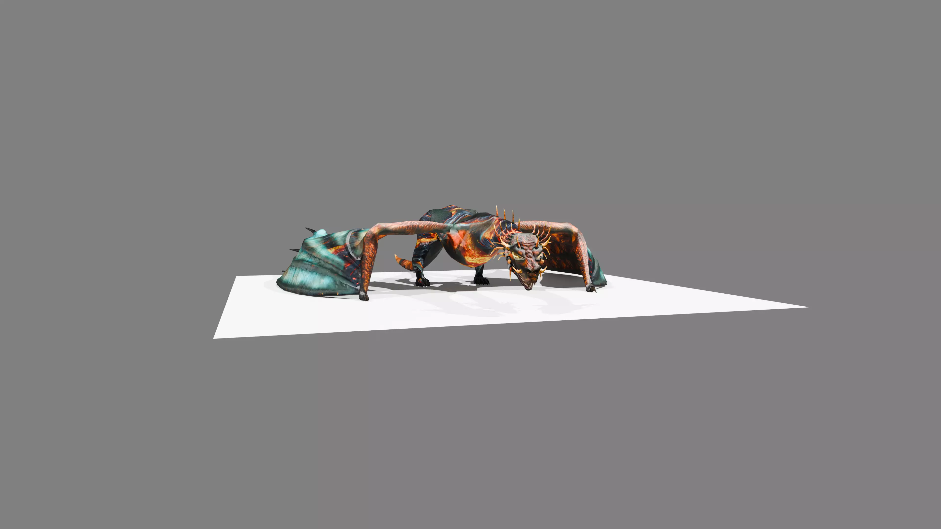 Dragon Low-poly 3D model_7