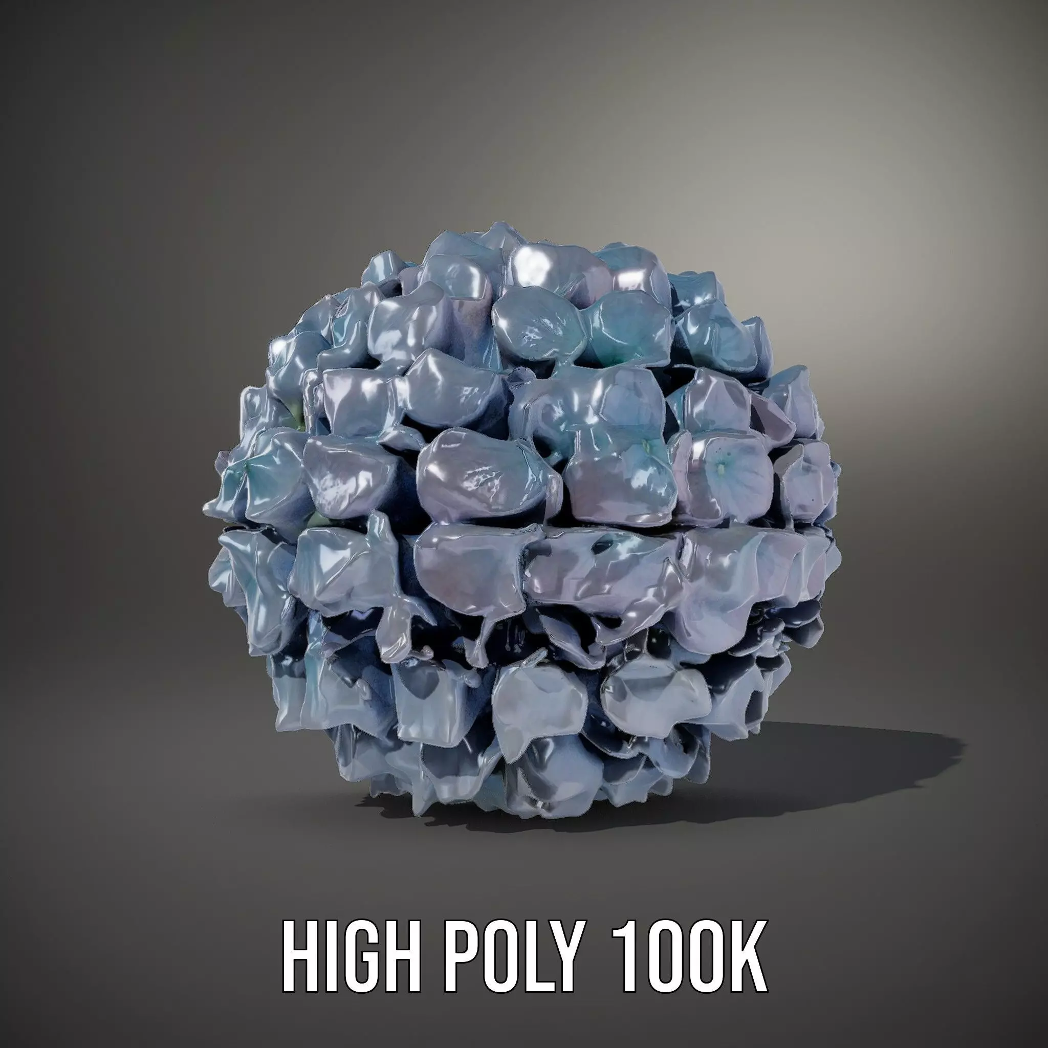 Hydrangea Blossom model pack Low-poly 3D model_10