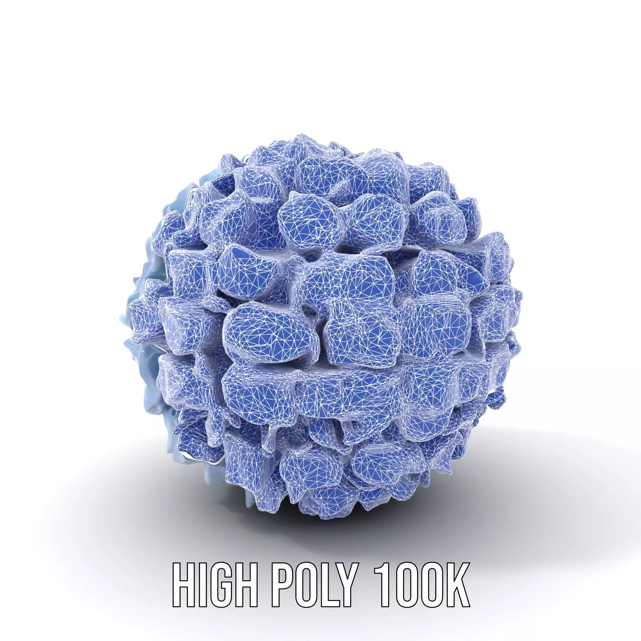 Hydrangea Blossom model pack Low-poly 3D model_14