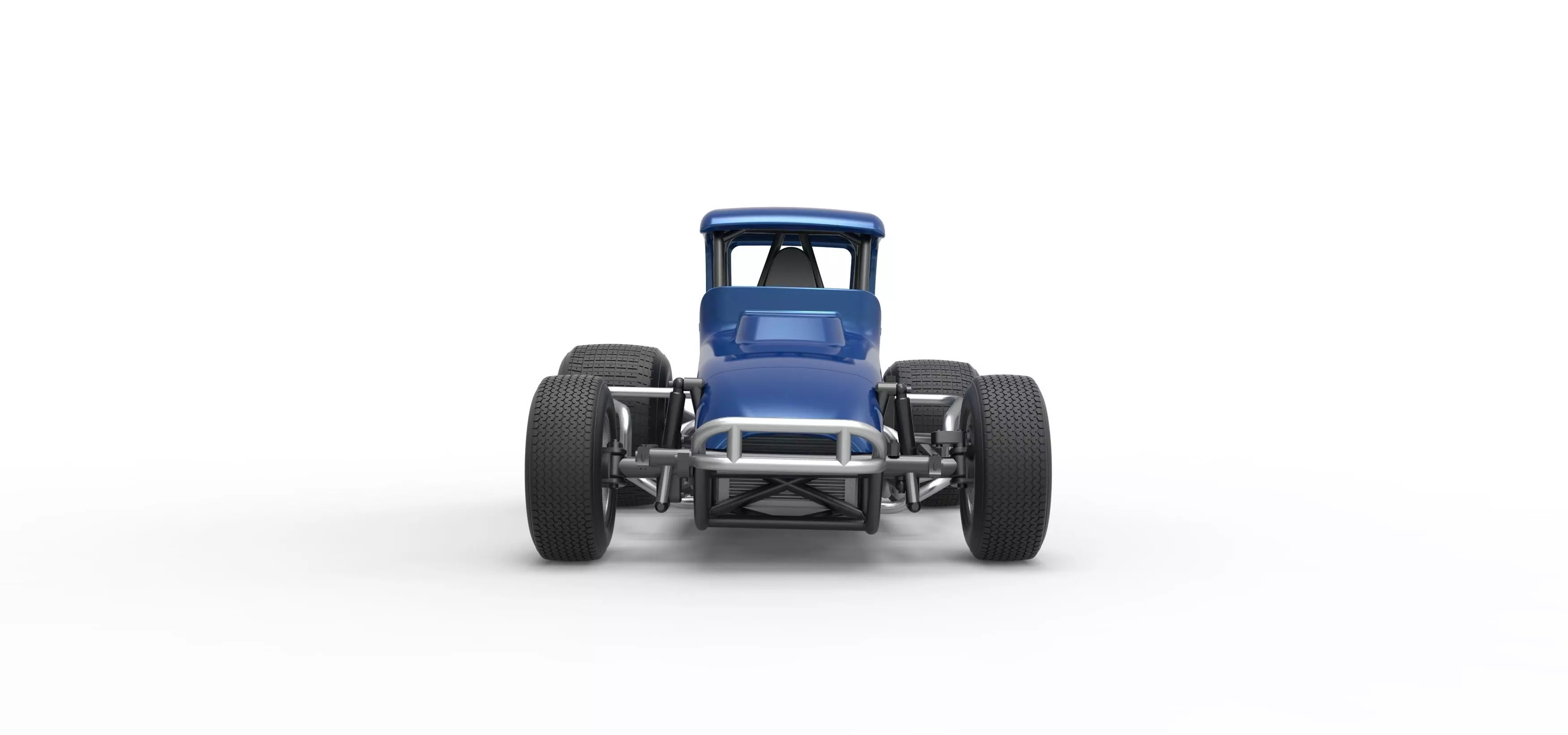 Vintage Sprint car Version 2 Scale 1 to 25 3D print model_7