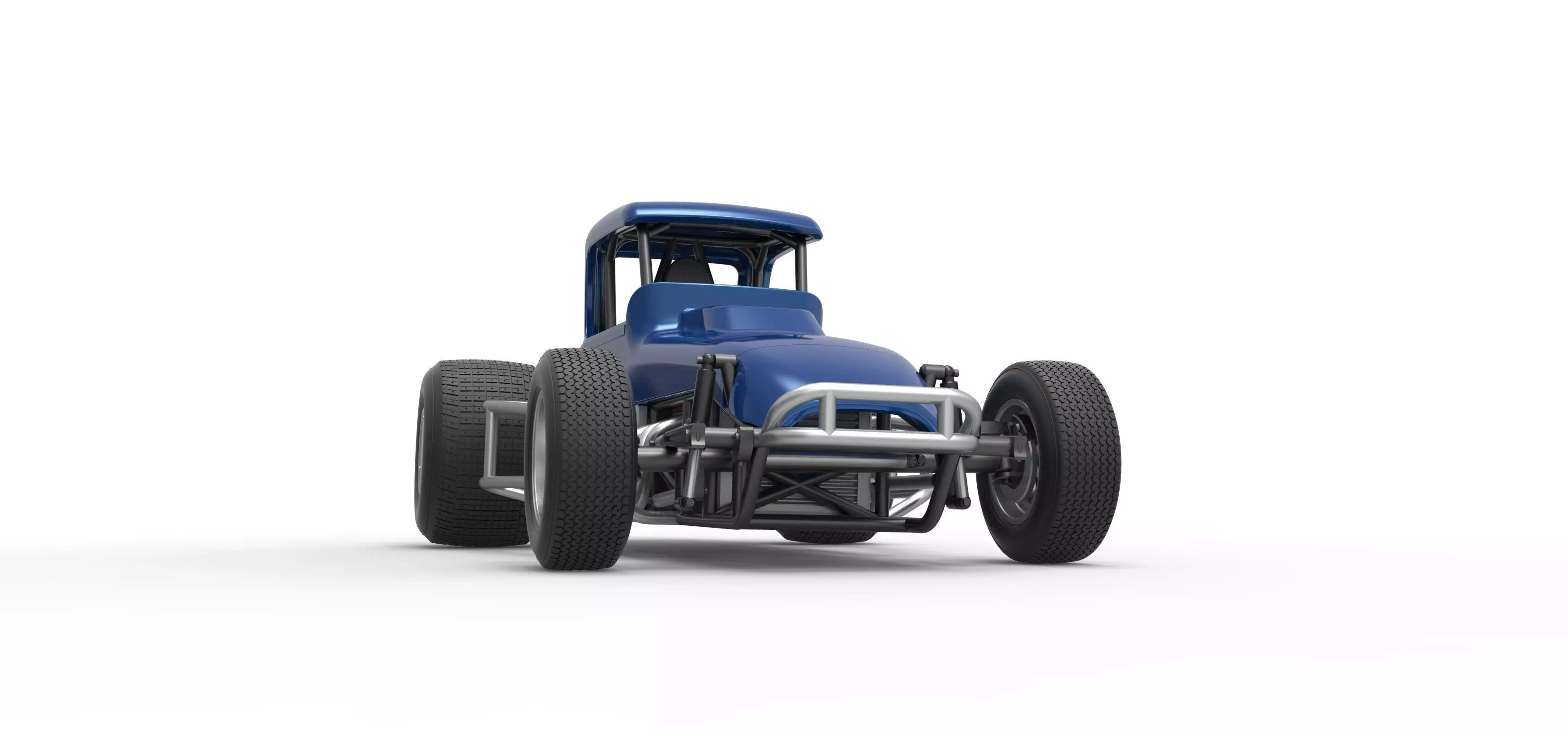 Vintage Sprint car Version 2 Scale 1 to 25 3D print model_27