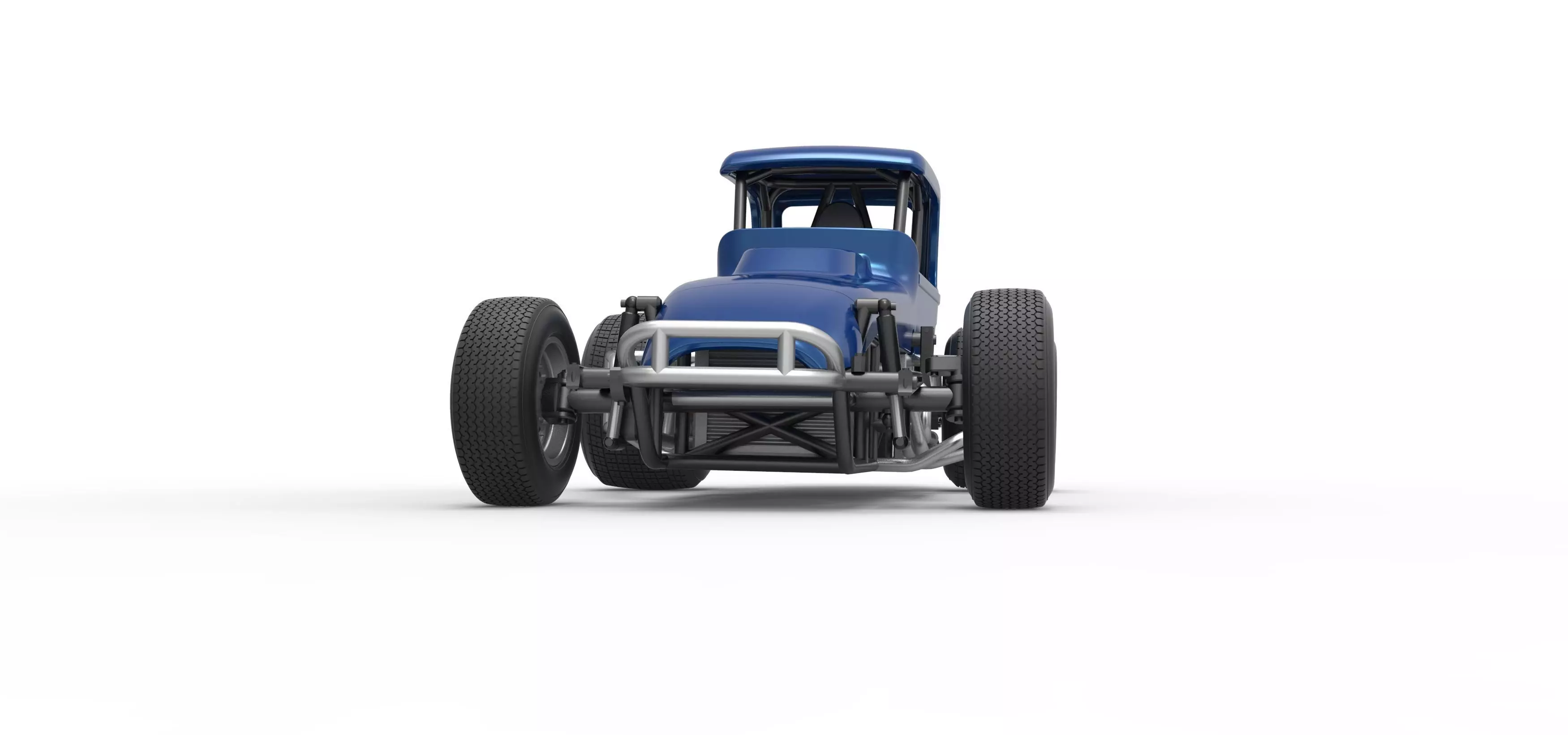 Vintage Sprint car Version 2 Scale 1 to 25 3D print model_6