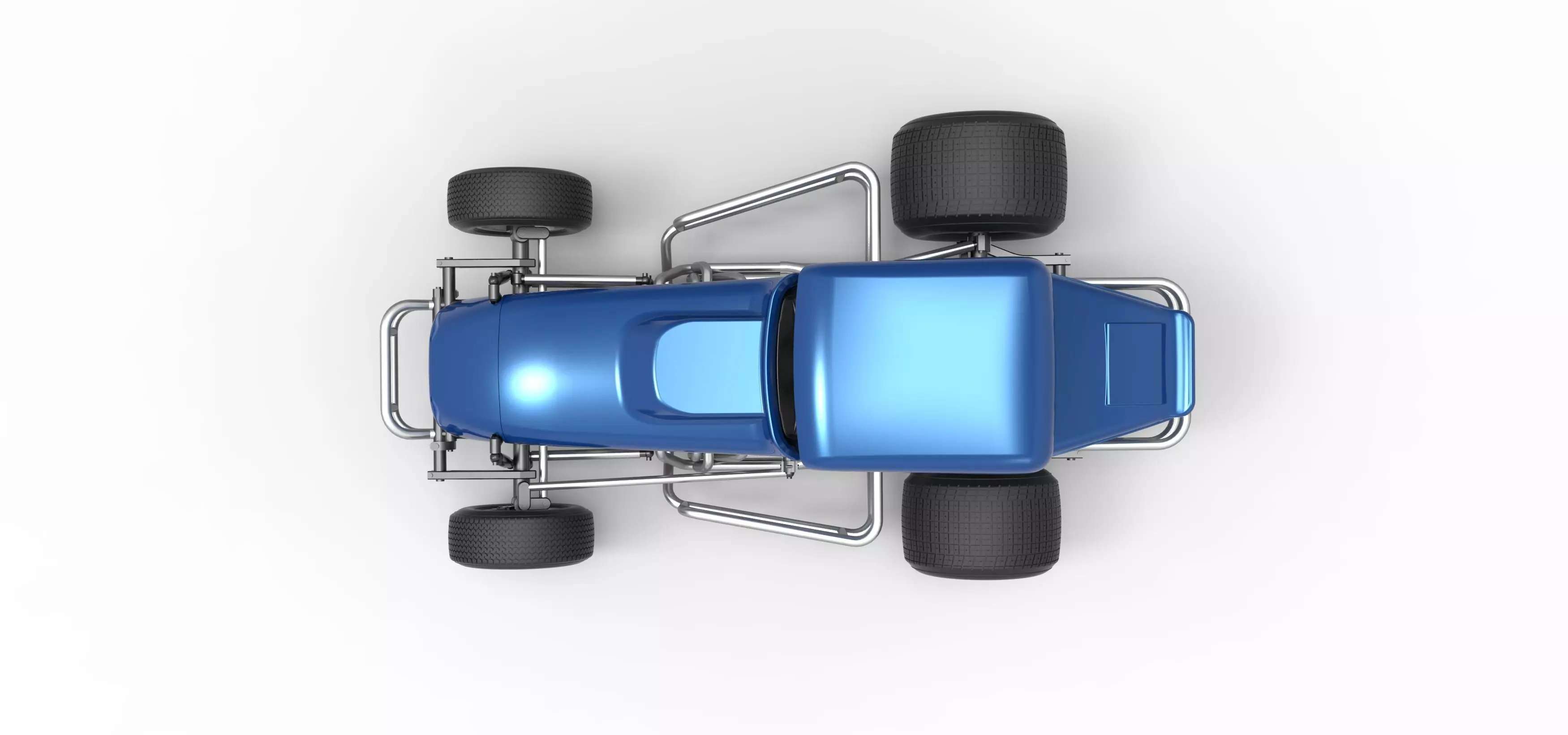 Vintage Sprint car Version 2 Scale 1 to 25 3D print model_11