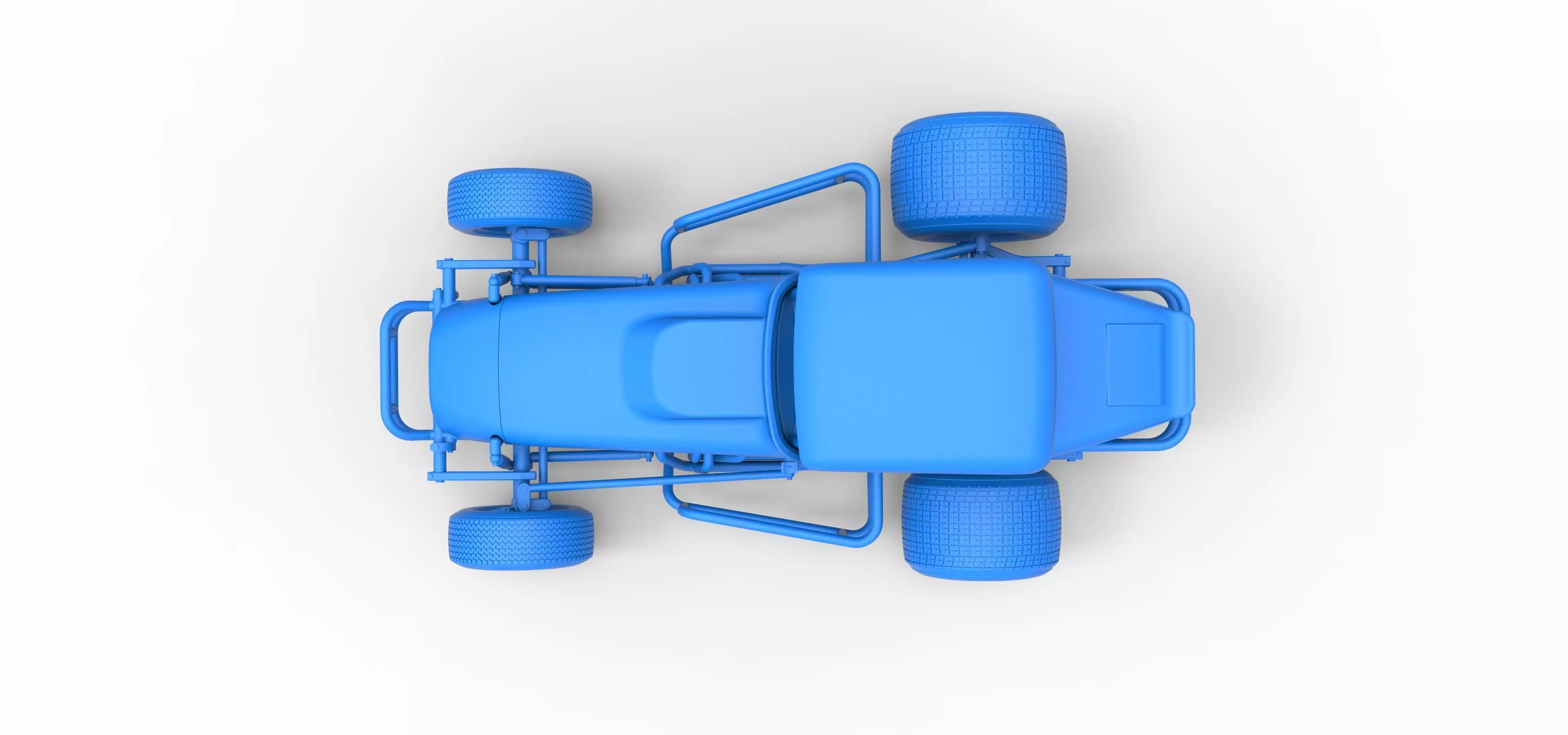 Vintage Sprint car Version 2 Scale 1 to 25 3D print model_38