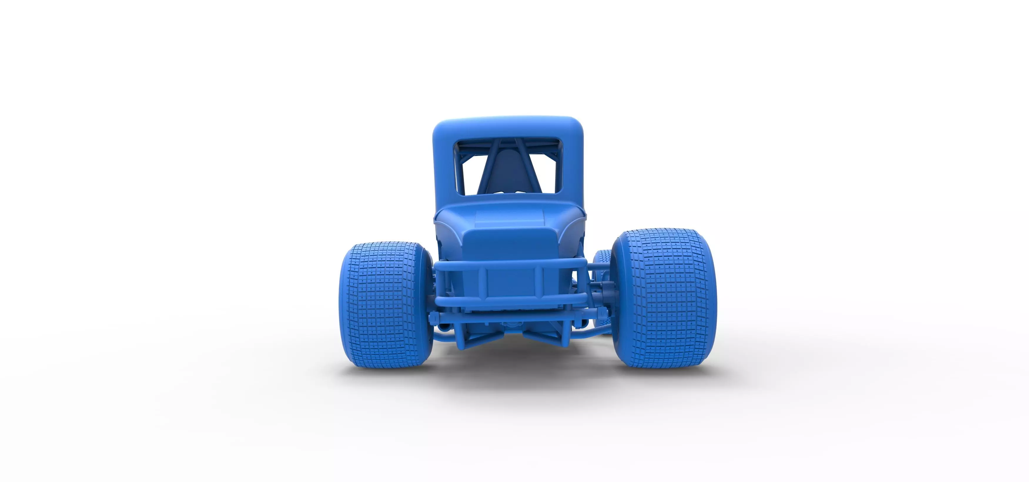 Vintage Sprint car Version 2 Scale 1 to 25 3D print model_43