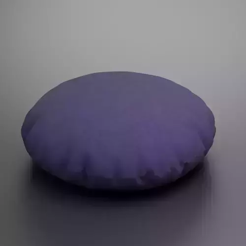 Round Pillow 3D Model for Interior Decoration
