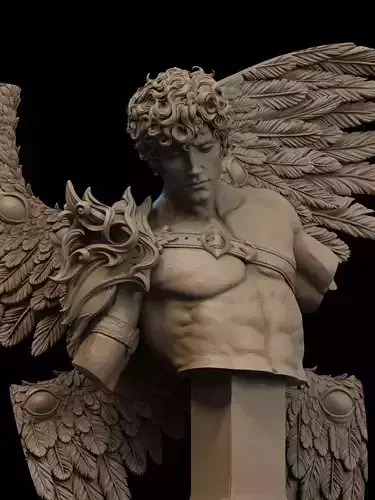 Cherubim Bust 3D Print 3D print model