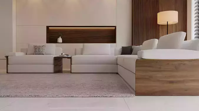 MODERN ITALIAN SOFA DESIGN 3DS MAX CORONA