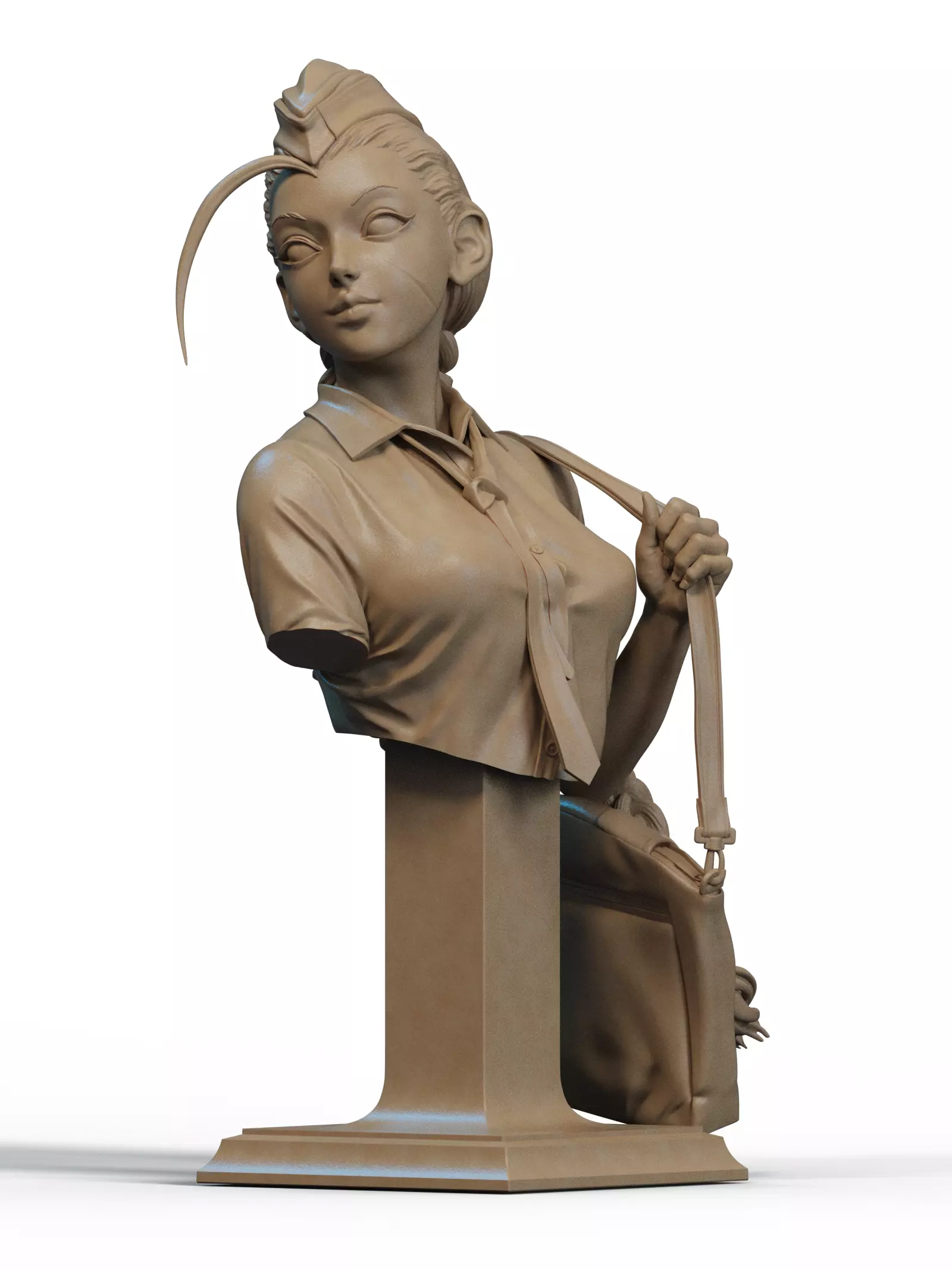 Cammy Bust 3D Print 3D print model