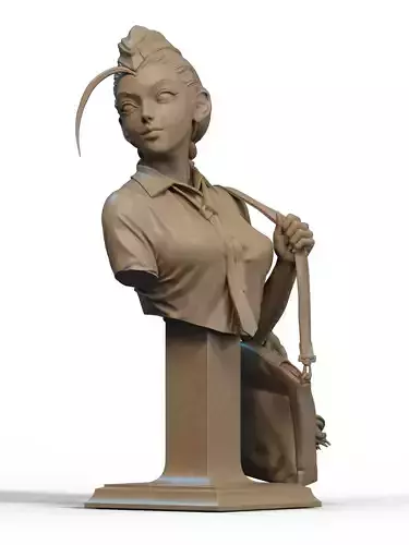 Cammy Bust 3D Print