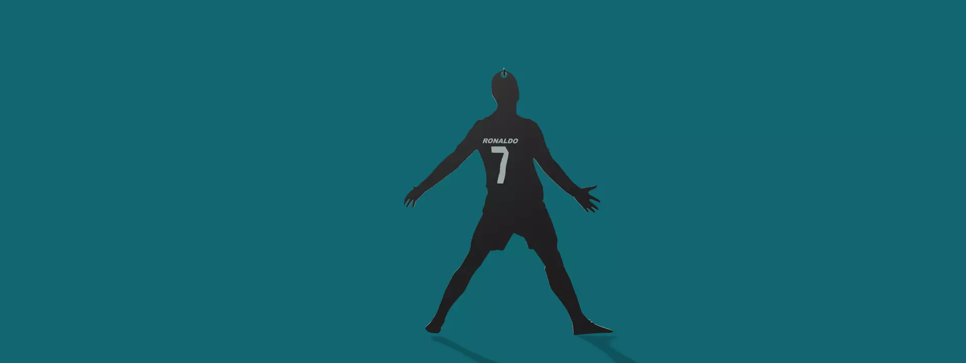 Cristiano Ronaldo Keychain 3D Model 3D print model