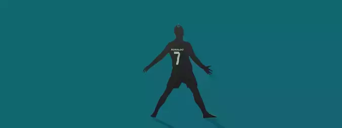Cristiano Ronaldo Keychain 3D Model 