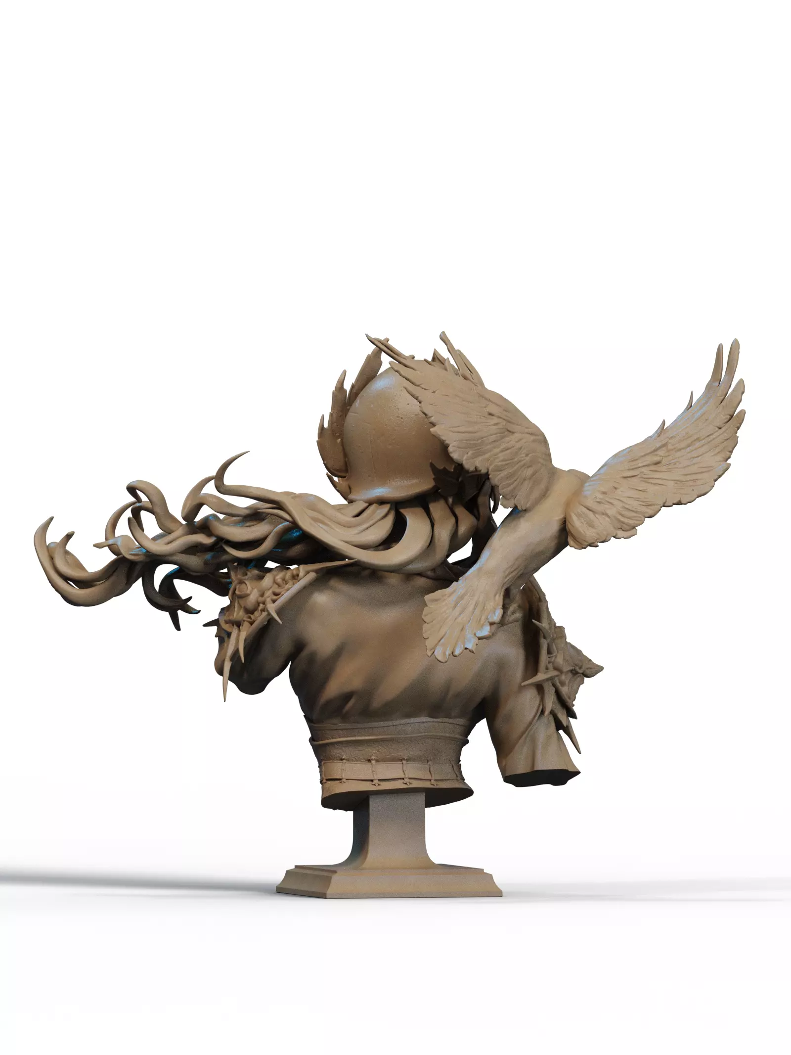 Lenora Queen of Crows Bust 3D Print 3D print model_2