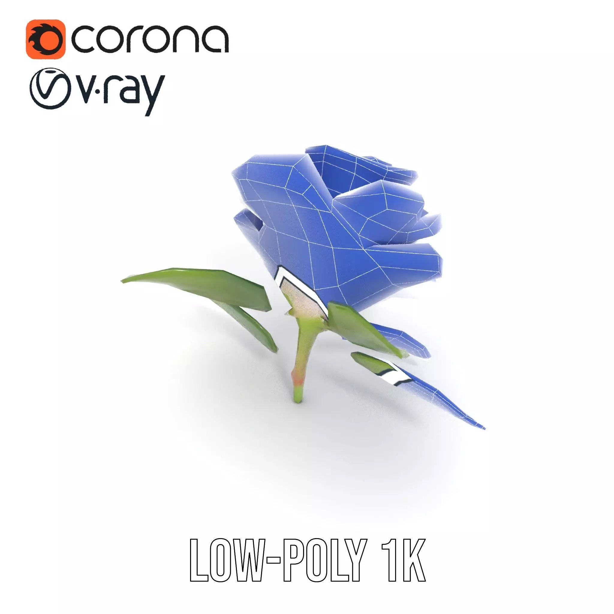 Elegant Pink Rose model pack Low-poly 3D model_19