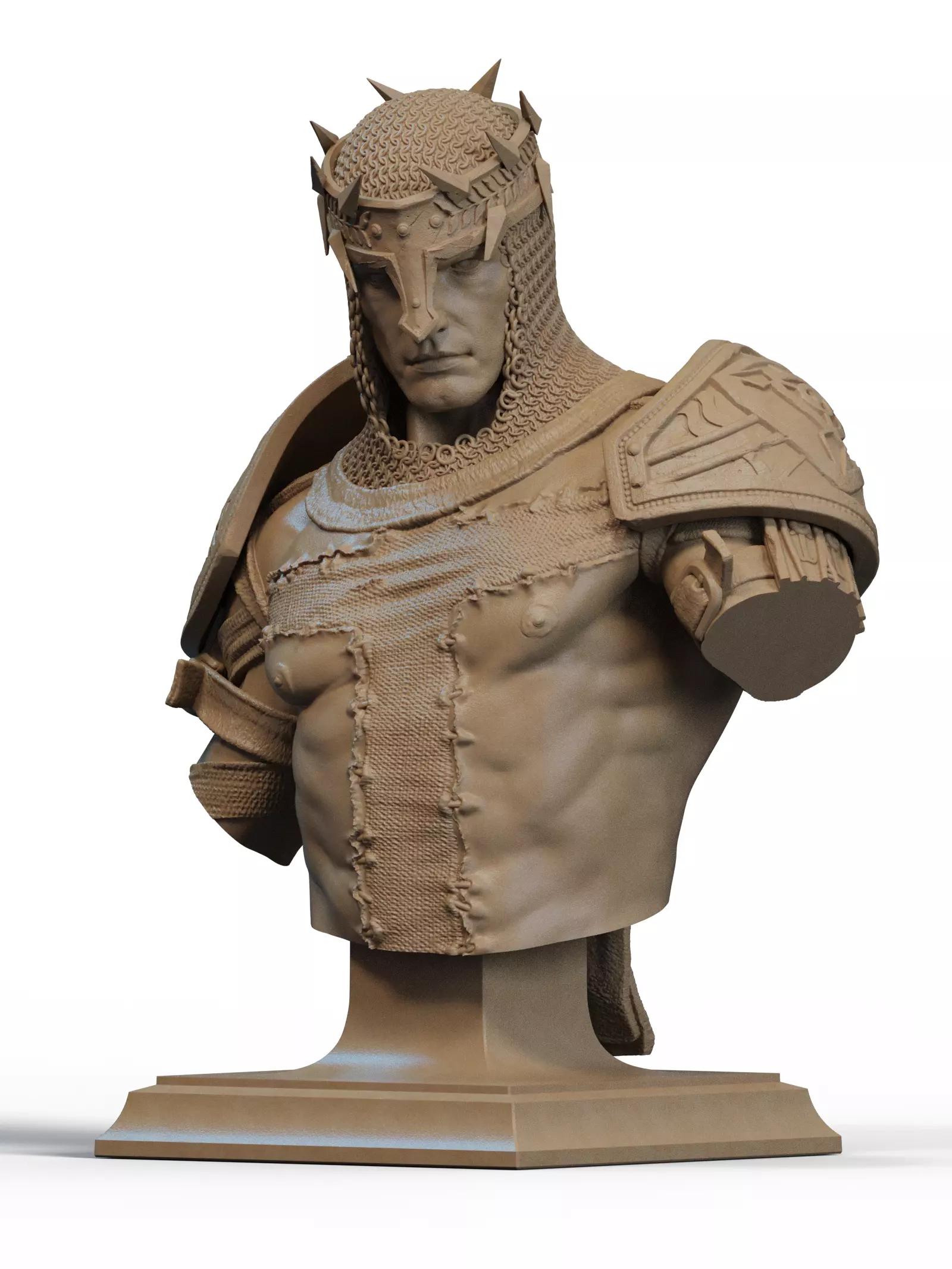 Dante Inferno Bust 3D Print 3D print model