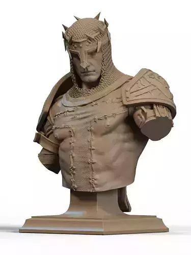 Dante Inferno Bust 3D Print 3D print model