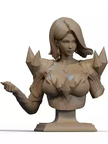Emma Frost Bust 3D Print