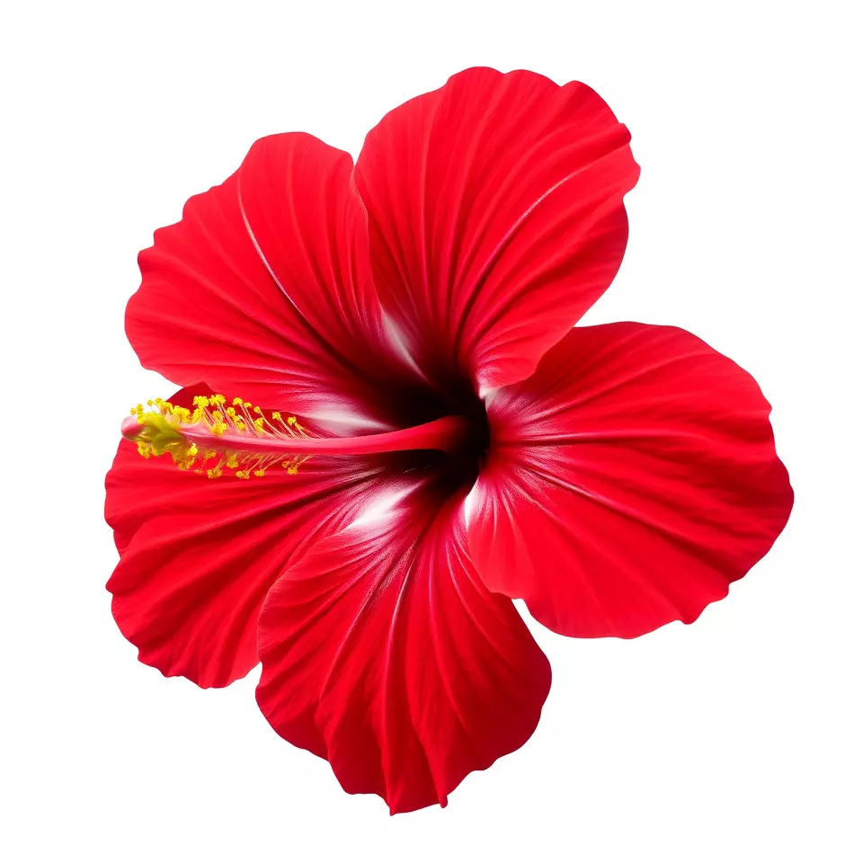 Vibrant Red Hibiscus model pack Low-poly 3D model_2