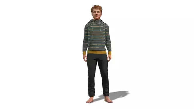 Realistic Casual Male Character