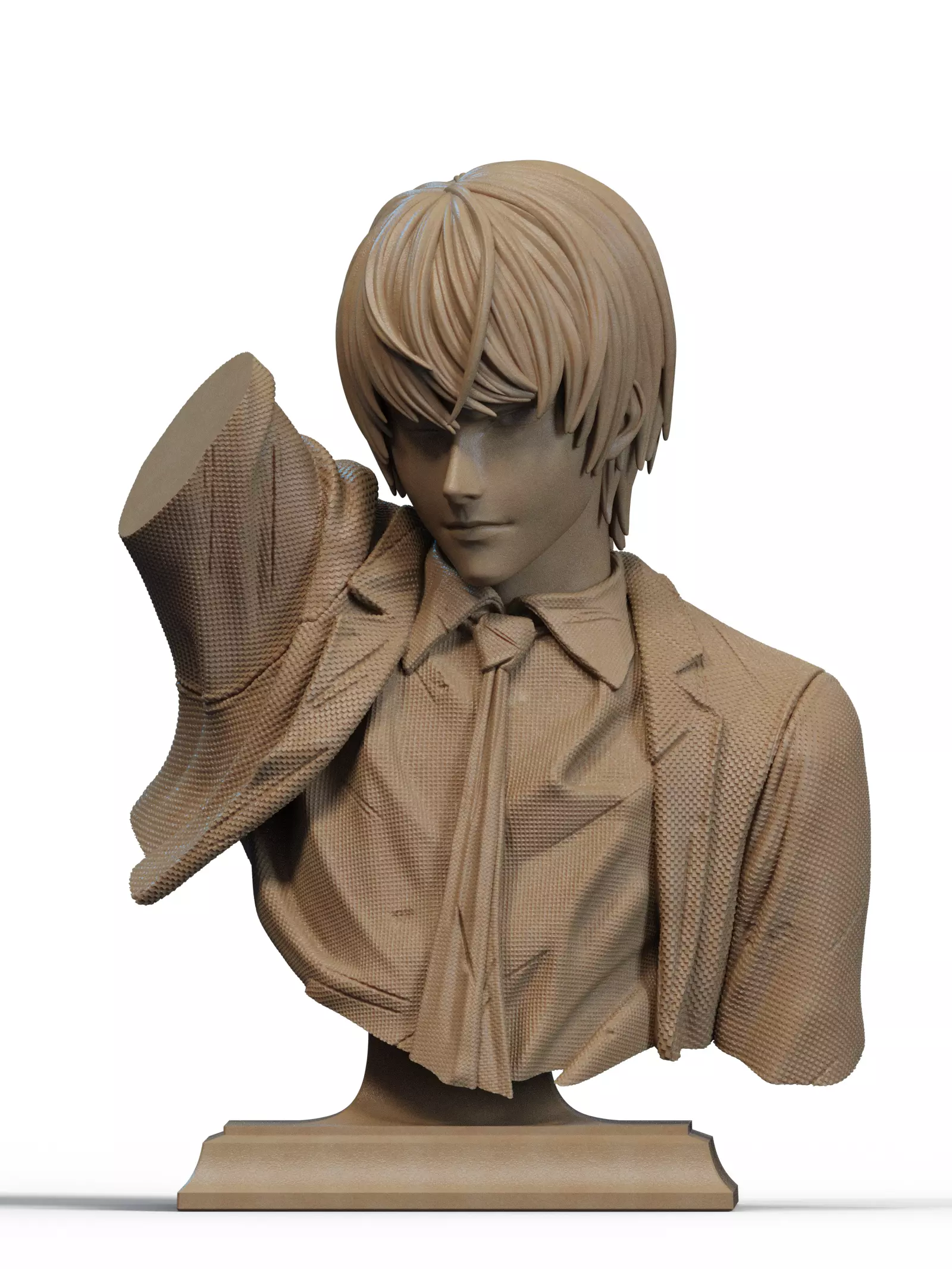 Light Yagami Bust 3D Print 3D print model_0