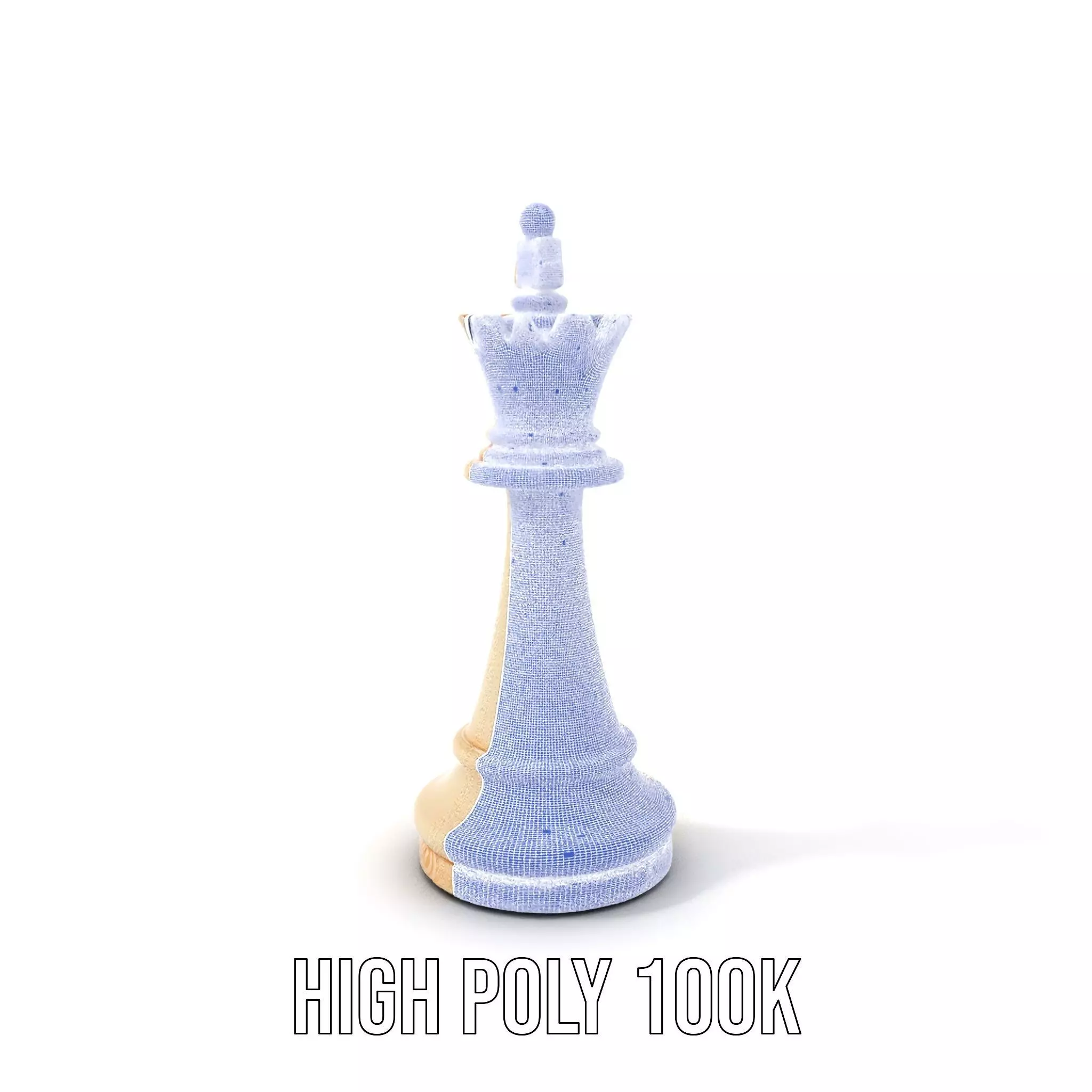 Ivory Chess King model pack Low-poly 3D model_4