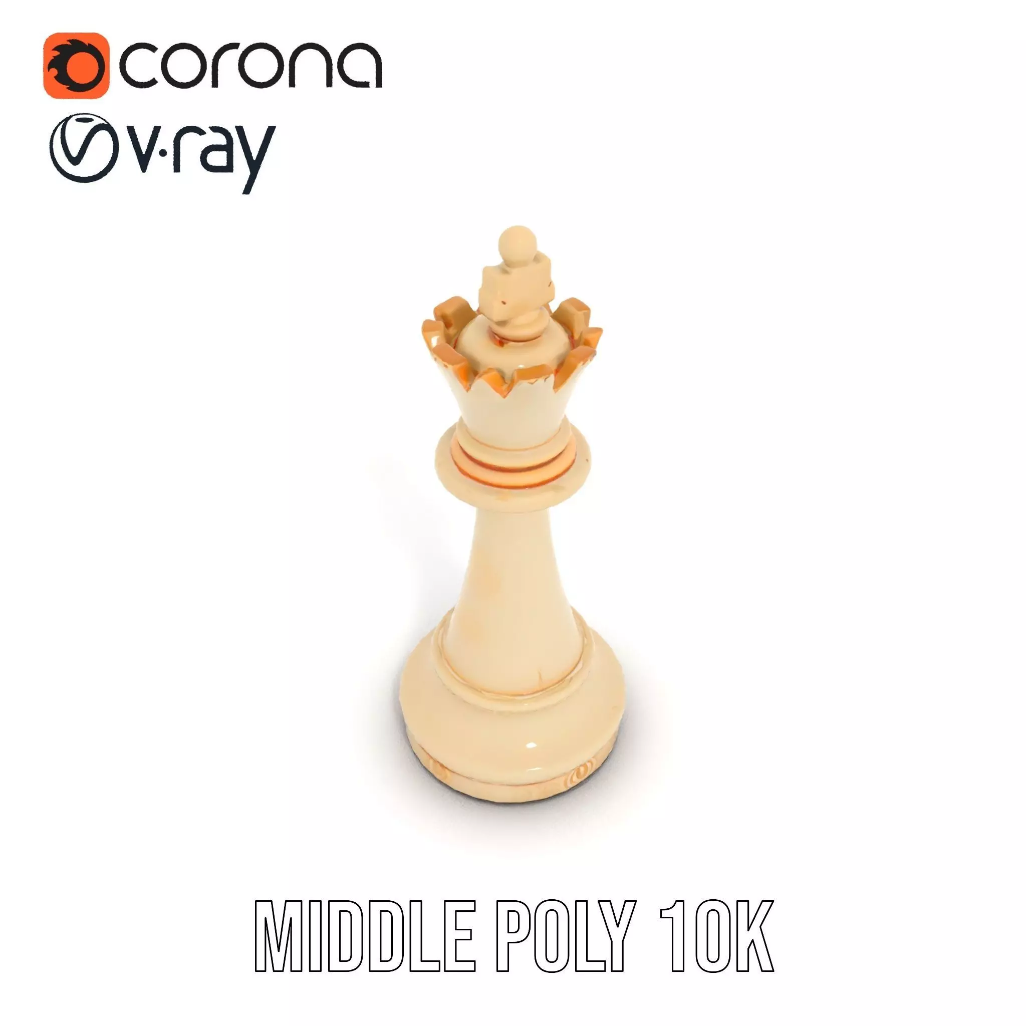 Ivory Chess King model pack Low-poly 3D model_13