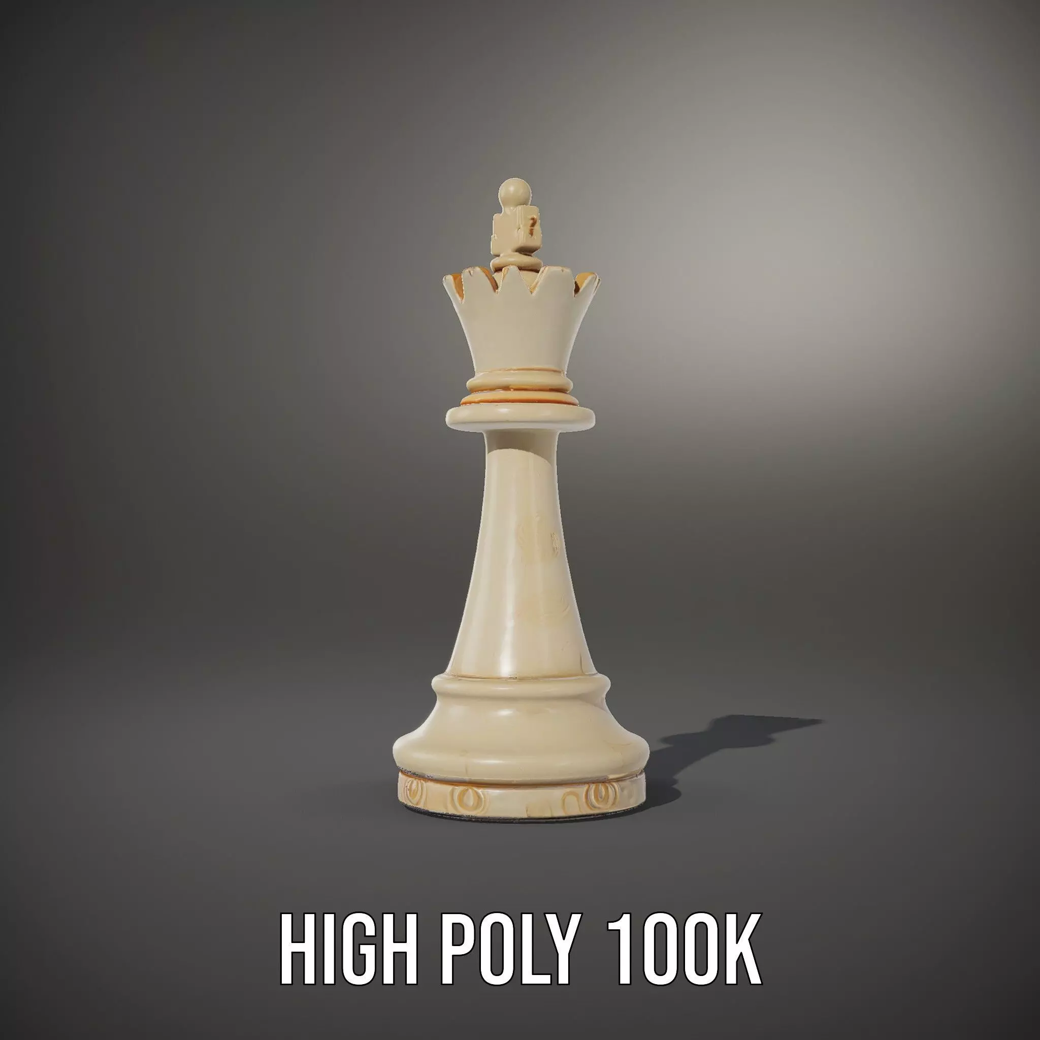 Ivory Chess King model pack Low-poly 3D model_10