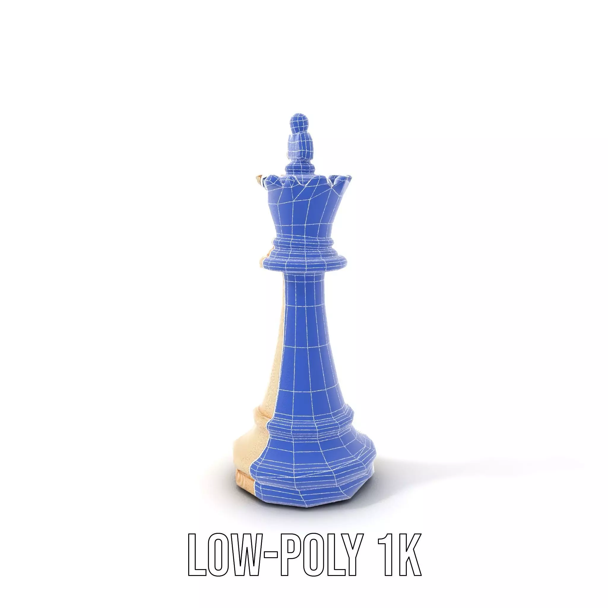 Ivory Chess King model pack Low-poly 3D model_25