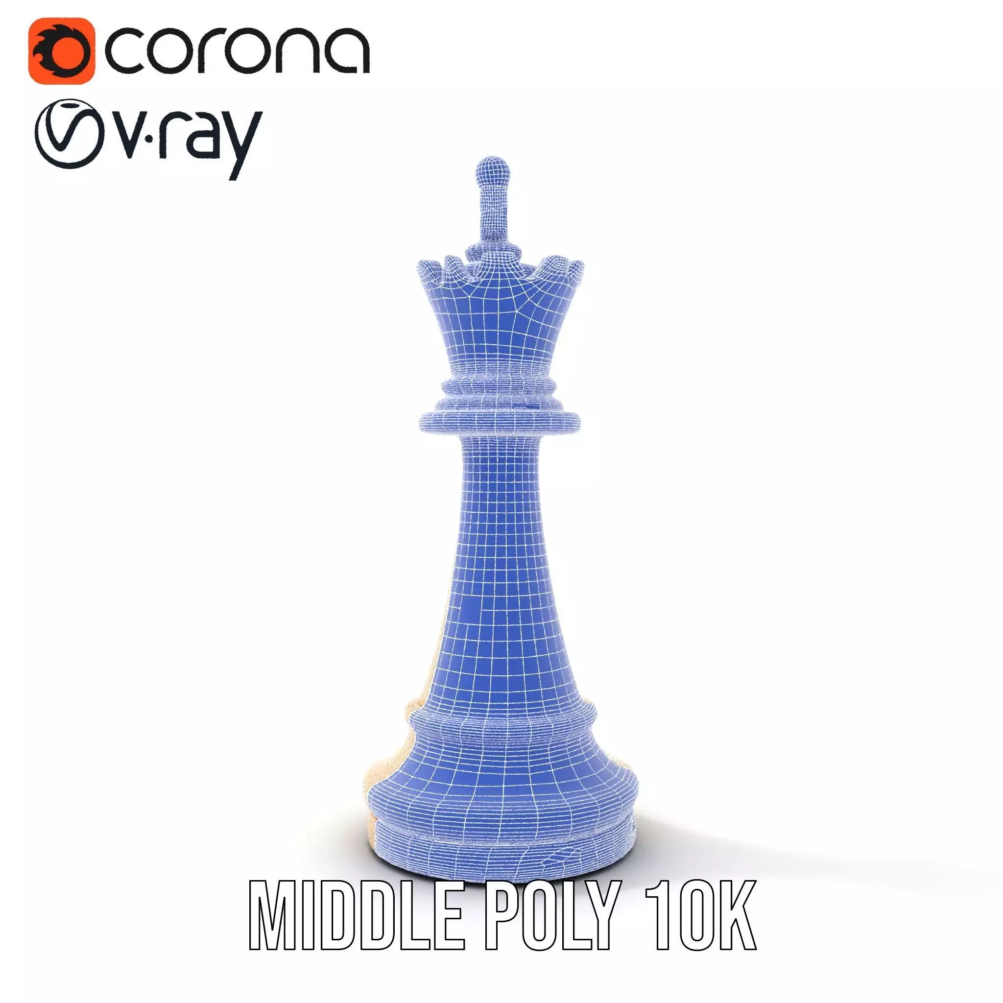 Ivory Chess King model pack Low-poly 3D model_15