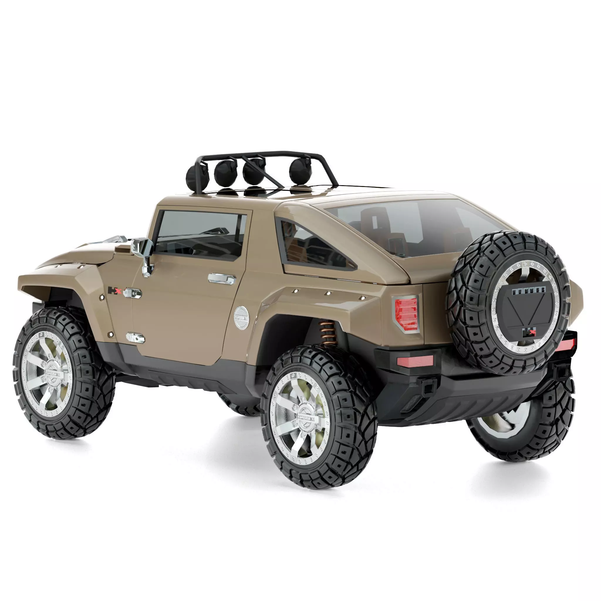Hummer HX 3D model_5