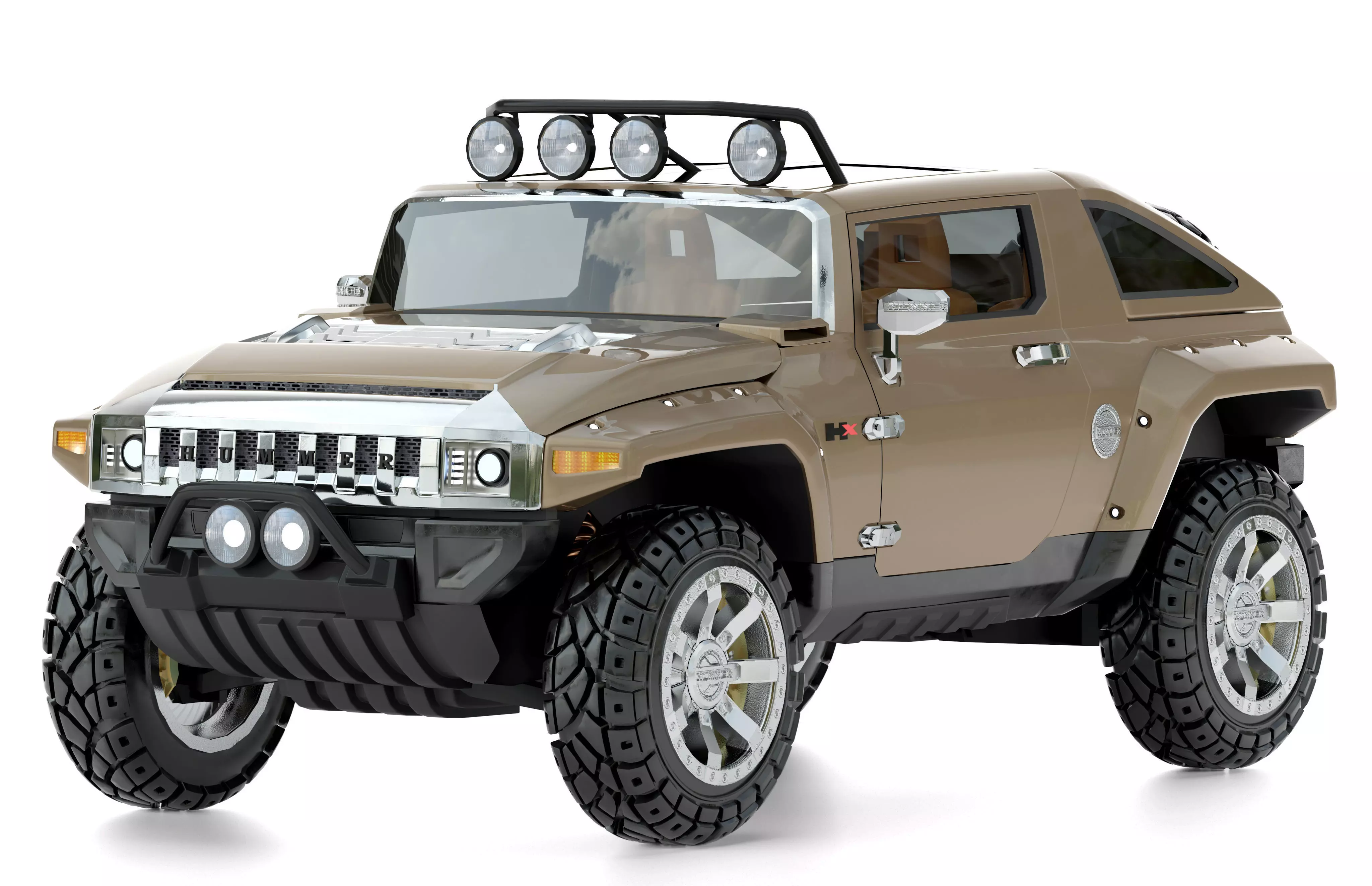 Hummer HX 3D model_0