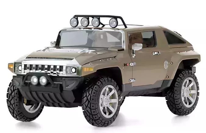 Hummer HX 3D model Hummer HX 3D model