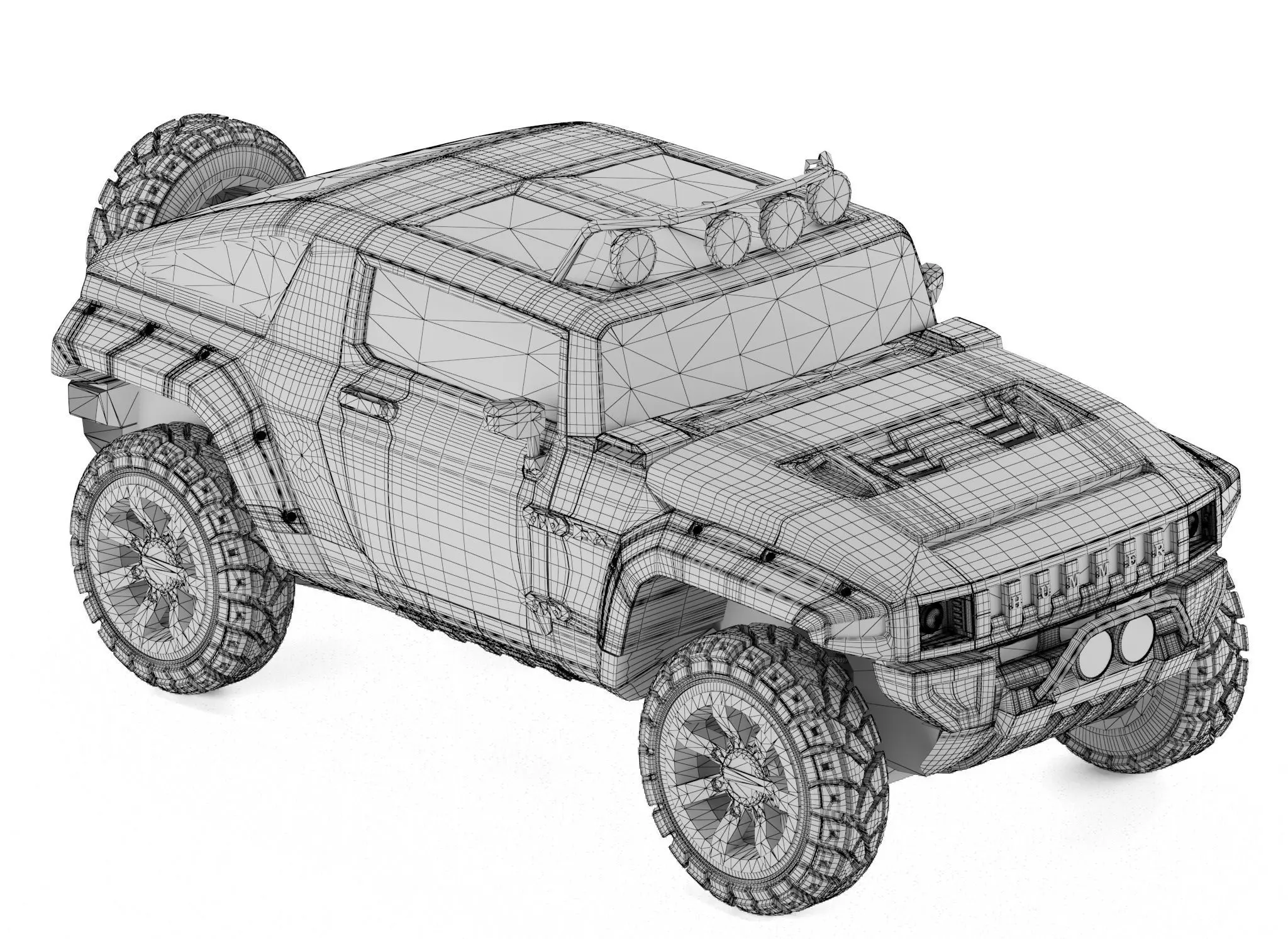 Hummer HX 3D model_1