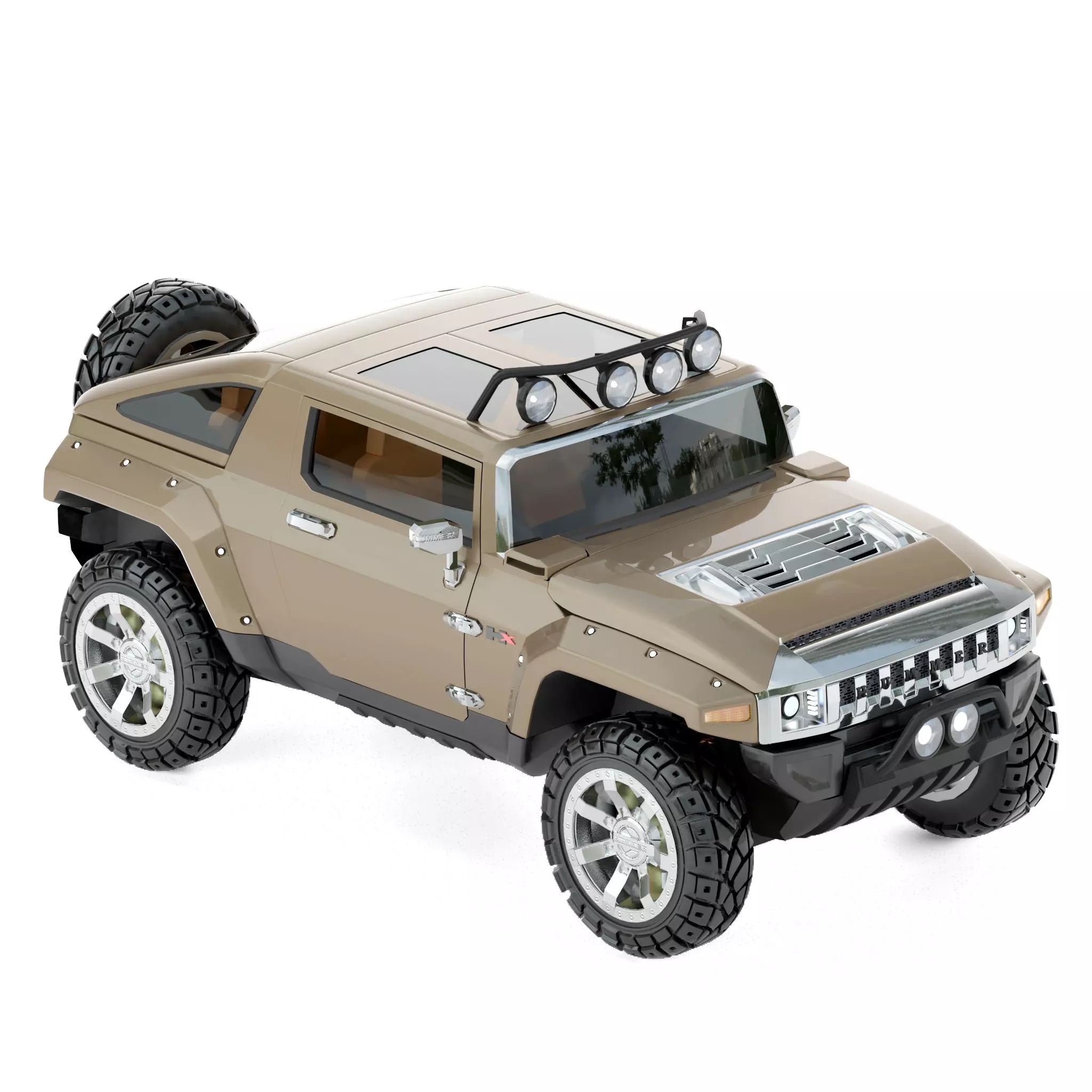 Hummer HX 3D model_6
