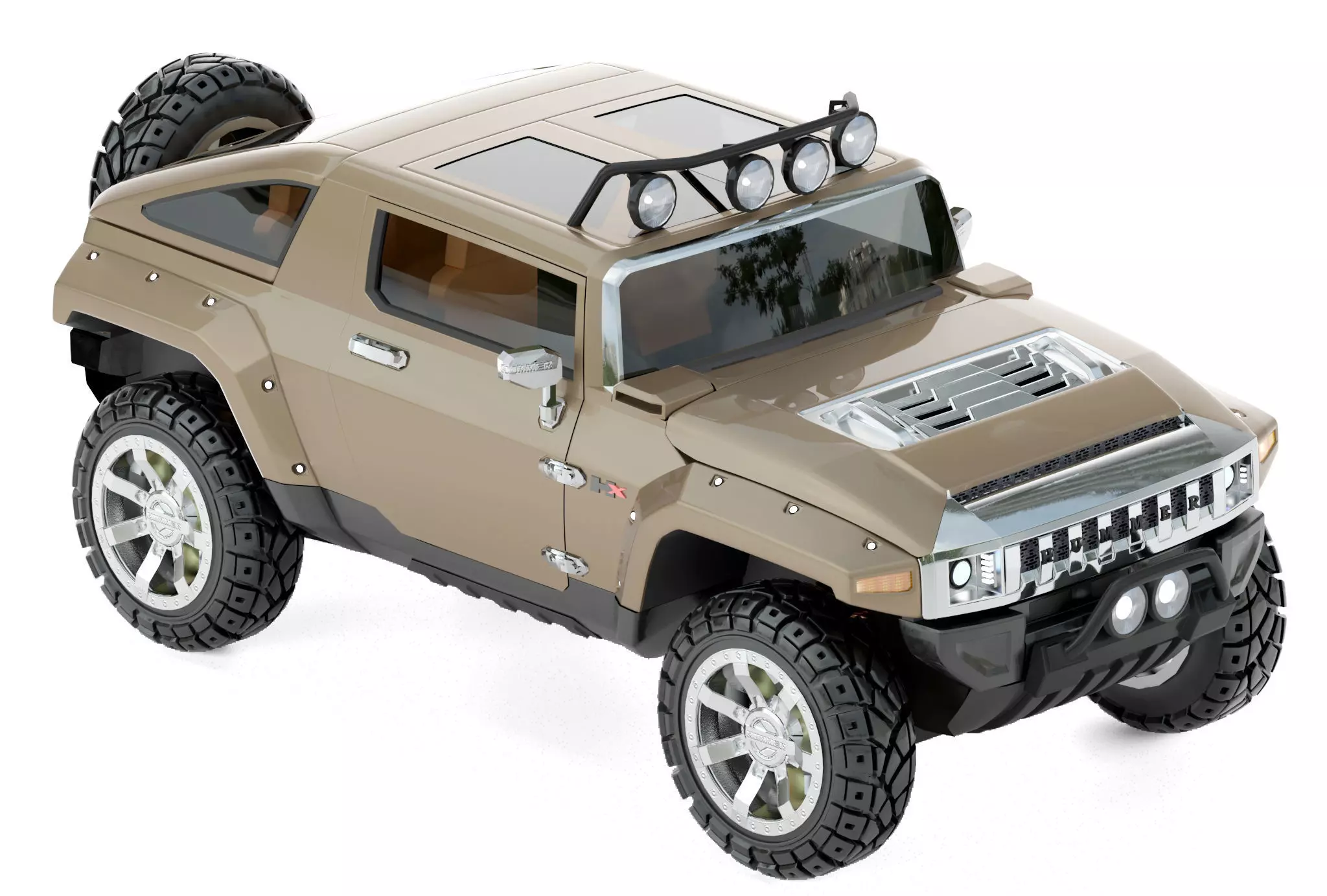Hummer HX 3D model_2