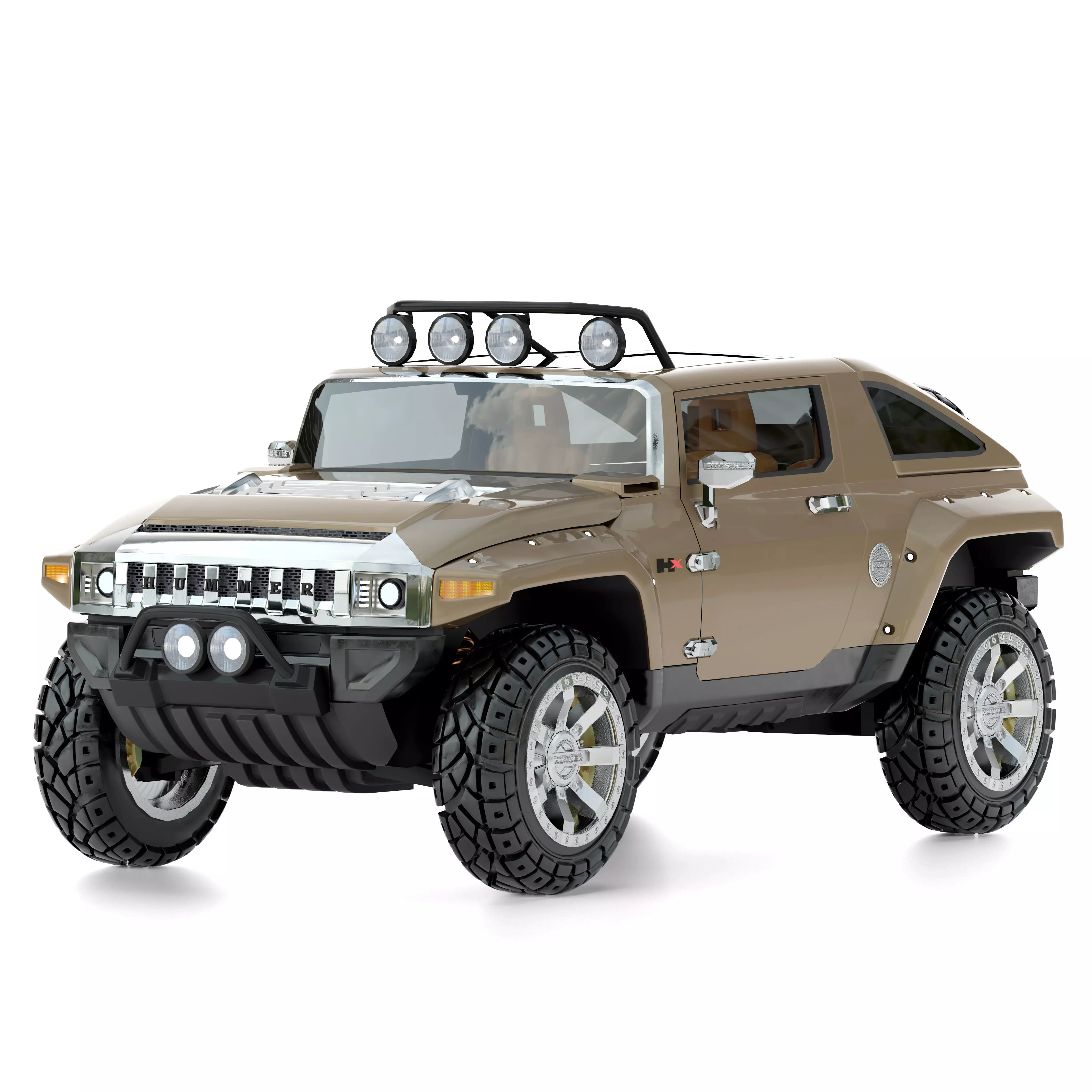 Hummer HX 3D model_4