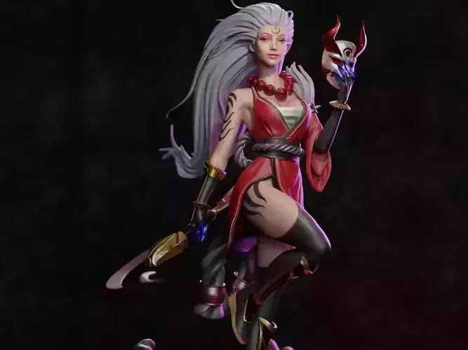 Blood Moon Diana 3D Print 3D print model