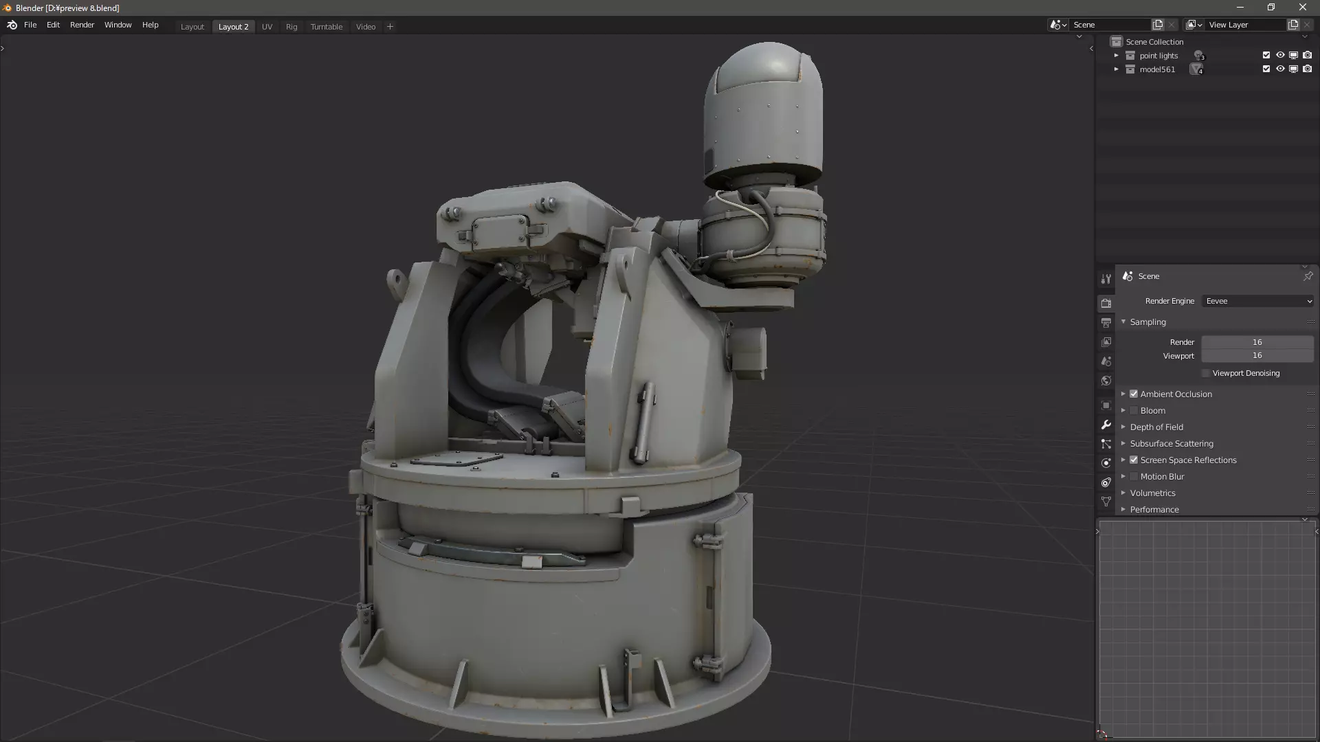 scifi-model561 scifi weapon 3D model_12