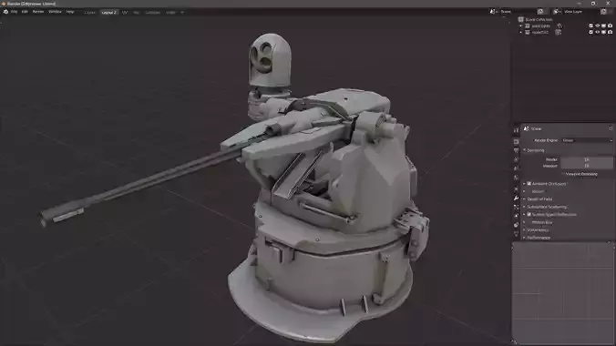 scifi-model561 scifi weapon 3D model