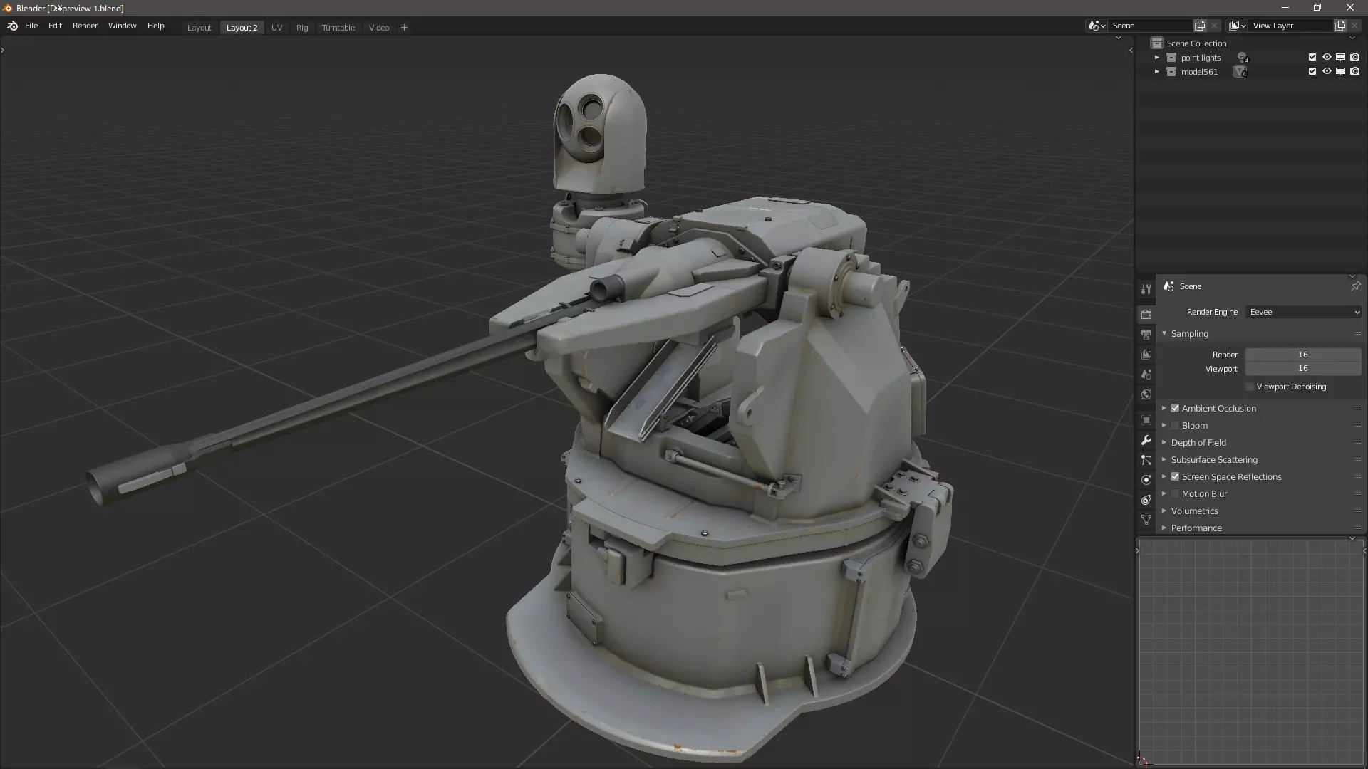 scifi-model561 scifi weapon 3D model_0