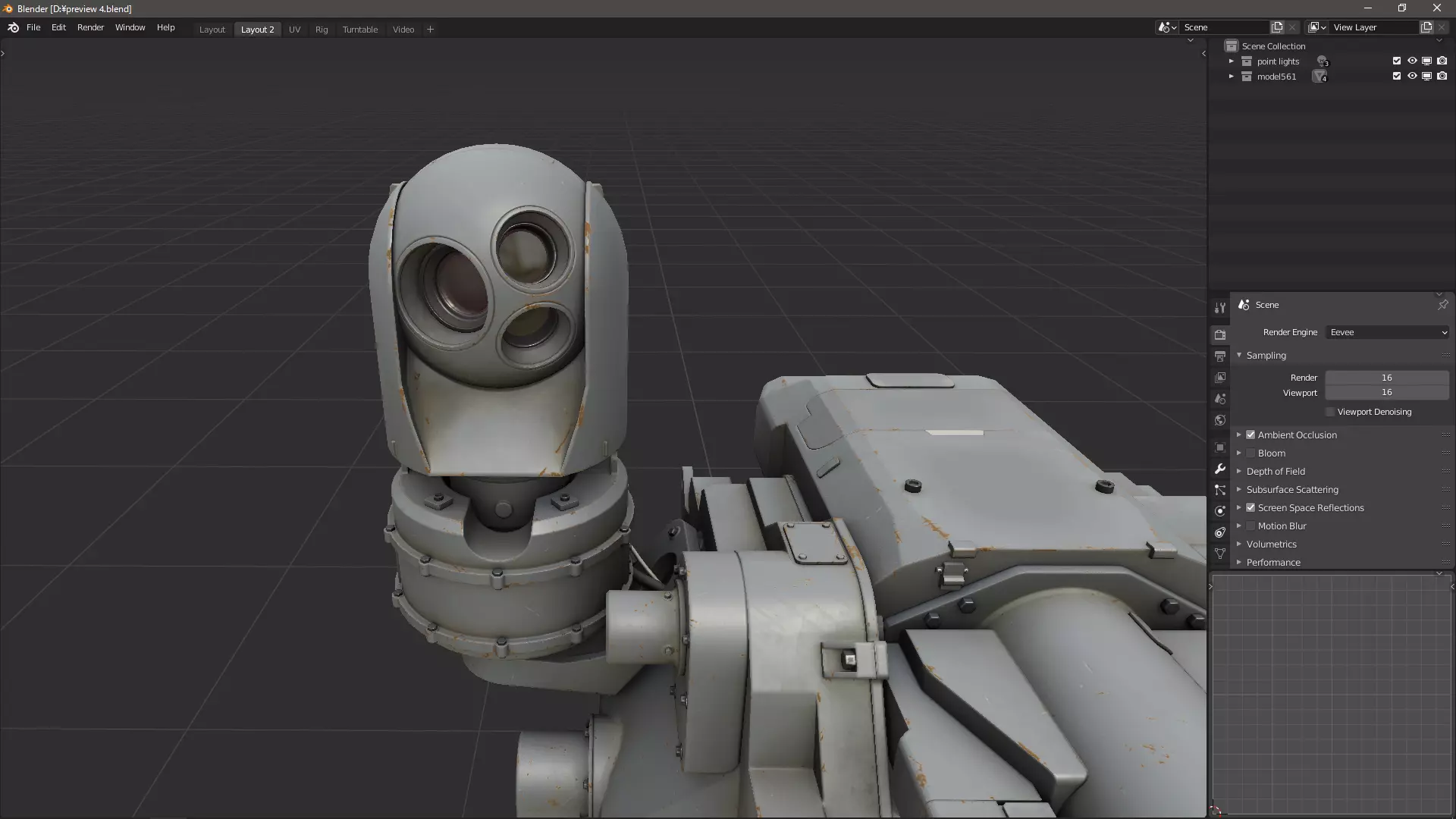 scifi-model561 scifi weapon 3D model_6