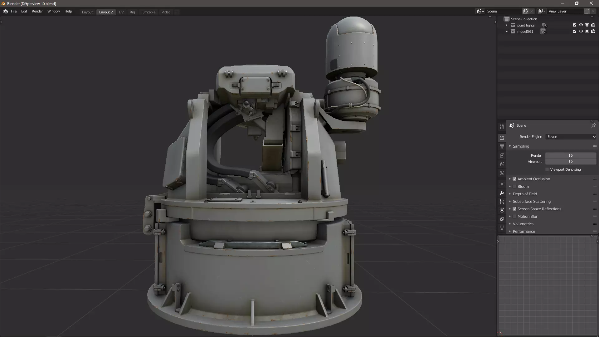 scifi-model561 scifi weapon 3D model_16